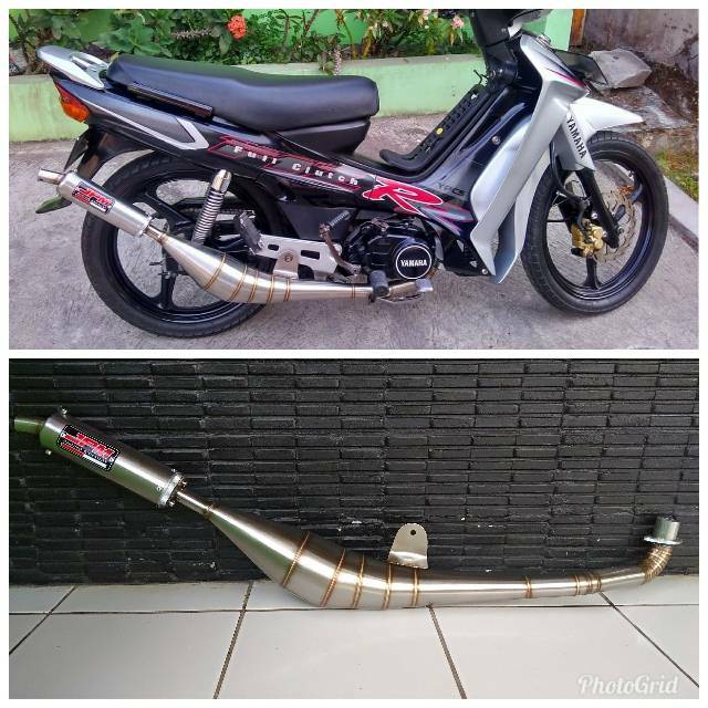 Knalpot  FIZ R Staenless Moncong Lurus Medium cobra JPM RACING