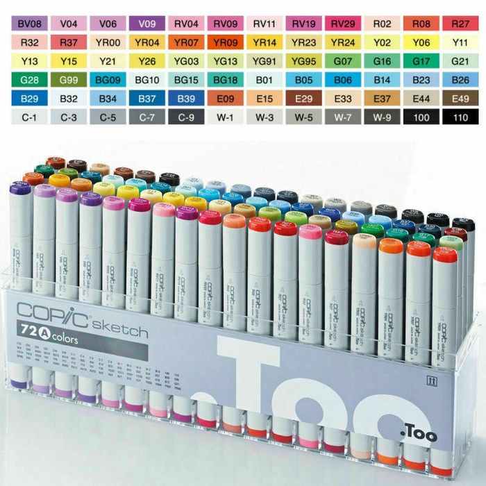 

COPIC SKETCH 72 COLOUR SET D
