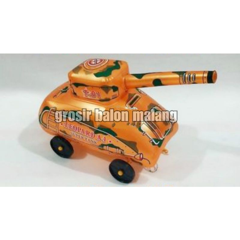 balon pvc mainan mobil roda tank super