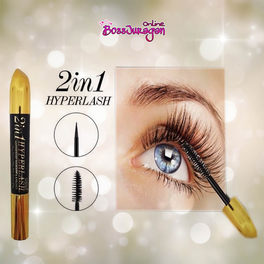 (BOSS) (BPOM) SALSA 2 IN 1 HYPERLASH MASCARA / SALSA MASTER EYELINER BOLD