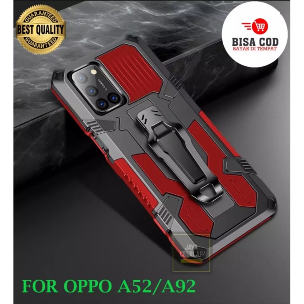 CASING UNTUK OPPOA52/A92 CASE STANDING BACK KLIP HARD CASE ROBOT NEW COVER-PRODUK YANG DI KIRIM 100%
