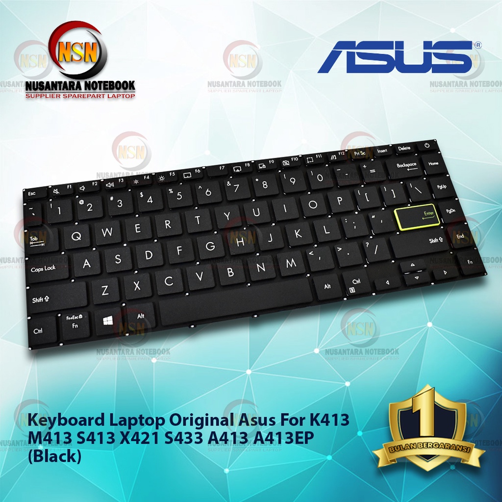 Keyboard Original Laptop Asus For Asus K413 M413 S413 X421 (Black)