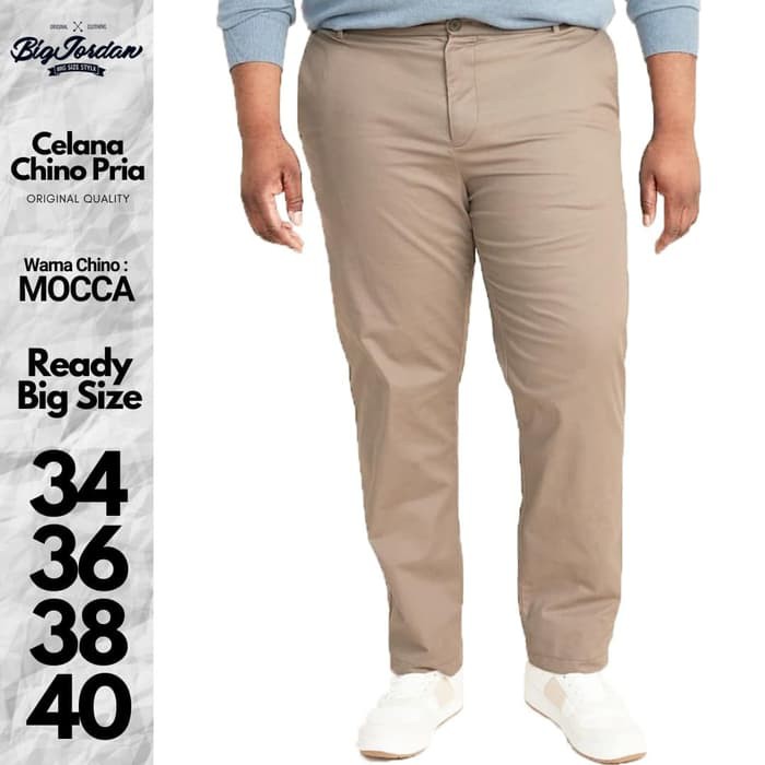 BIG SIZE / JUMBO 39-44 Celana Chino Panjang Pria Premium Reguler Fit Modern