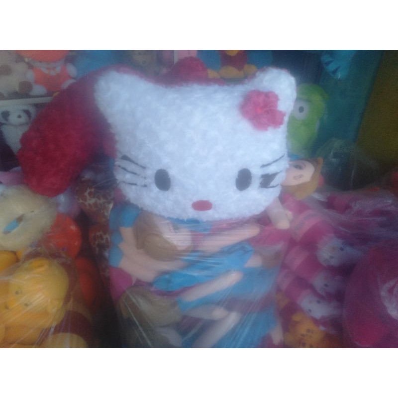 Bantal hello Kitty rasfur ukuran 35cm