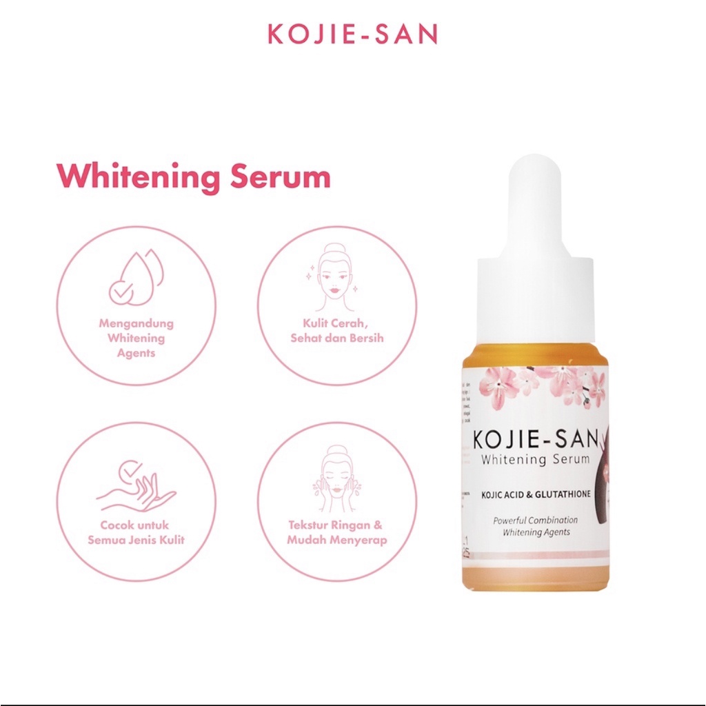 Kojie-San Serum Wajah 25ML Brightening Serum Whitening Serum Acne Serum BPOM