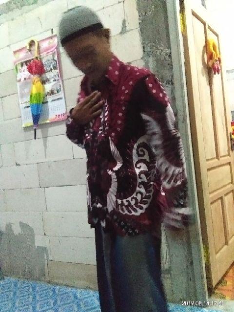 Bswart Batik Hrb026 Kenongo Hem Pendek Padi Pekalongan M L Xl Batik Pria Murah Modern Grosir