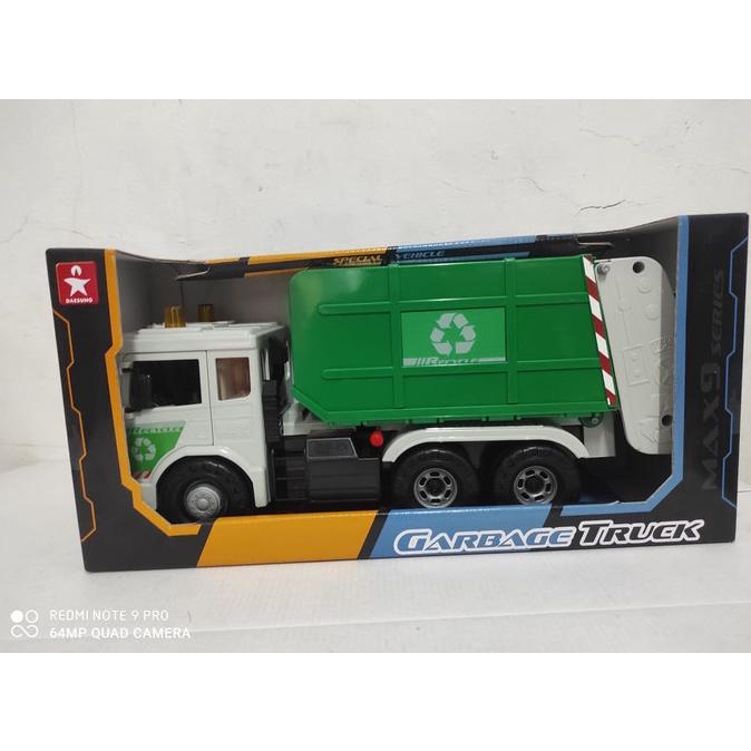 Mainan mobil DAESUNG MAX GARBAGE TRUCK 966-1