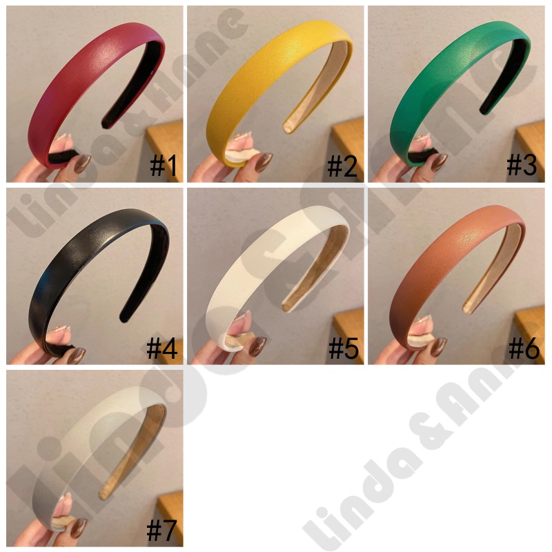 Bando Bandana Korea Polos Doff Aksesoris Rambut Wanita - Headband Polos Korea