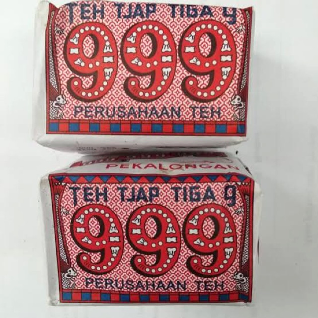 

Teh 999 42gram / Teh Tiga 9 / Teh Pekalongan