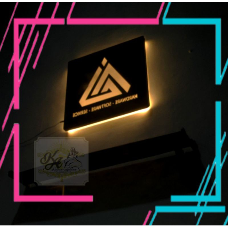 Neon Box/ Neon BackLight Akrilik Costum Ukuran PerCm²