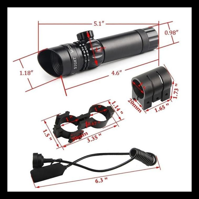 

Diskon Laser Scope Merah Dus Hitam