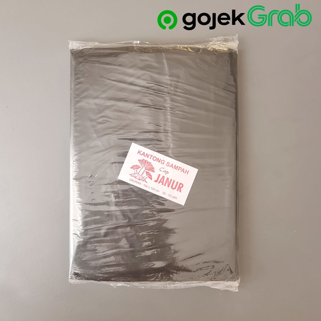 Kantong Plastik HD Sampah 100 x 120 cm Hitam - Janur