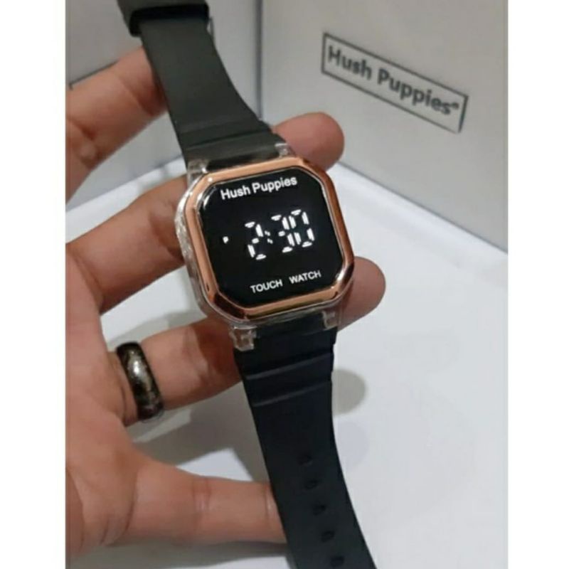 Bisa Cod ✓ Jam Tangan Wanita Jam Tangan Digital Touchscreen Jam Tangan Hushpuppies Rubber