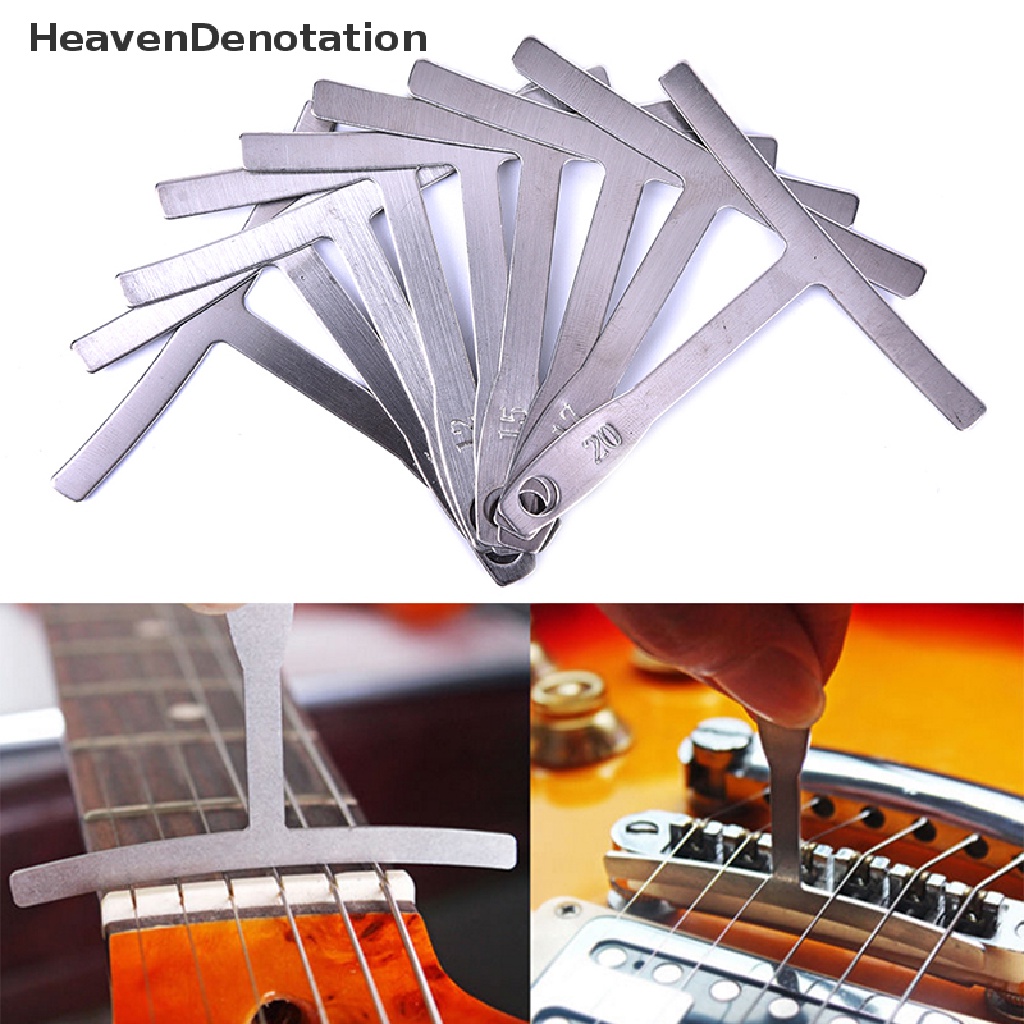 9 Set Alat Luthier Understring Radius Gage Untuk Gitar Dan Bass