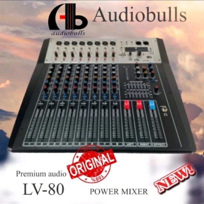 Power Mixer Audio AB Audiobulls Lv80 PREMIUM QUALITY Original