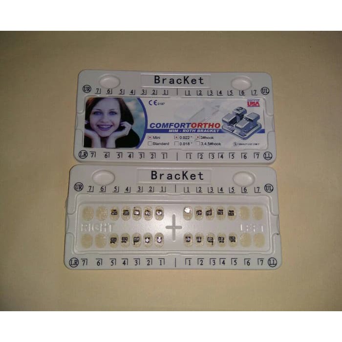 Sikat Gigi Behel - Behel Gigi - Karet Behel Bracket Comfort Ortho Usa Roth 0.22Wh Produk Terbaik