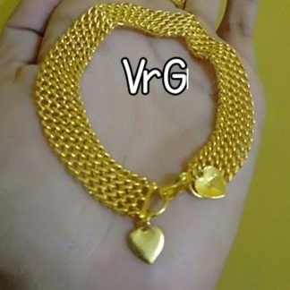 gelang jala model emas24k (lapis emas24k)