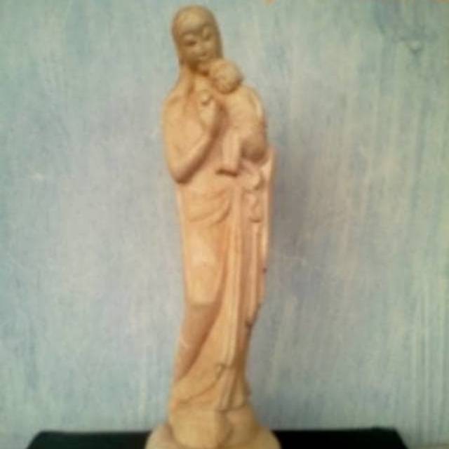 Patung Bunda Maria (Bunda Yesus) Kayu Cendana Asli Harum & Wangi 2