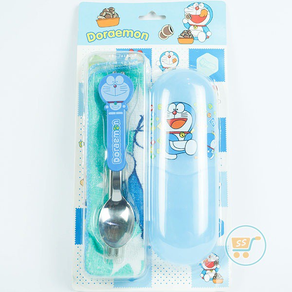 Harga Gila Perlengkapan Bekal Doraemon Sendok Sumpit Serbet Lap Peralatan Makan G1Y6VCVdk5r5