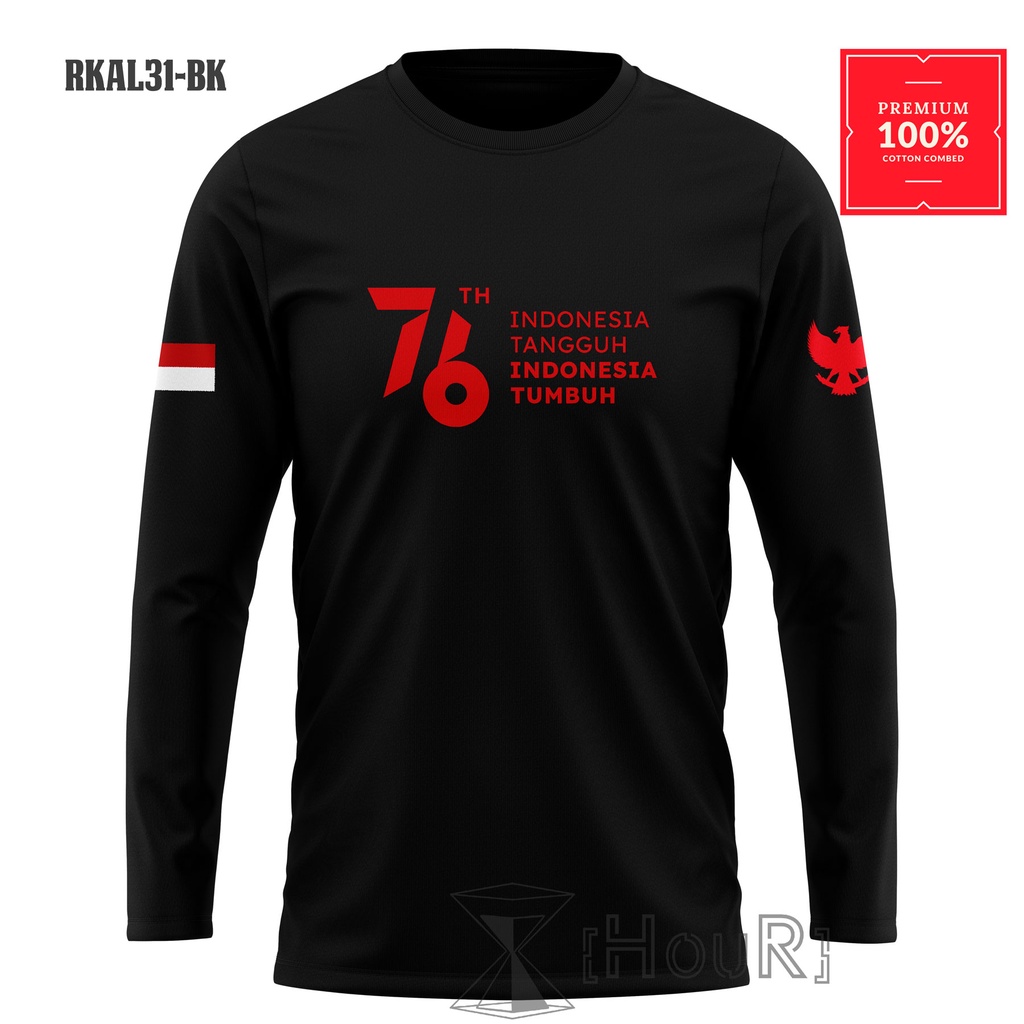 .Baju Kaos 17 Agustus HUT RI Ke76 All Size Big Size