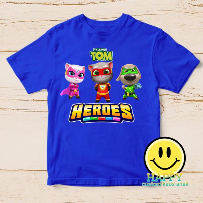 baju anak kaos anak talking tom heroes baju my tom