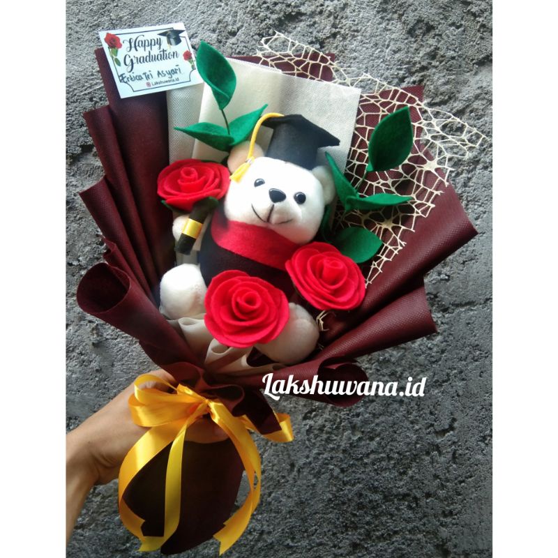 Buket Wisuda / Buket Boneka / Buket Bunga Flanel