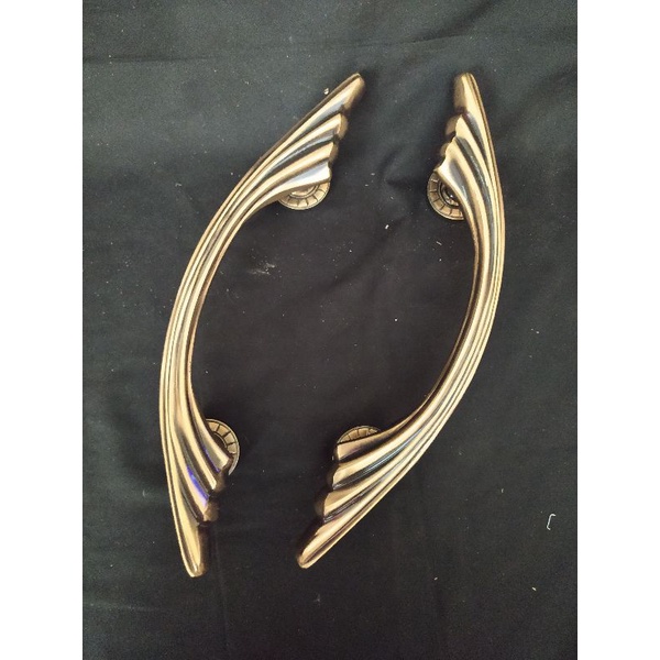 Handle Pintu / Gagang Pintu Rumah Kuningan Motif Kipas 40 cm
