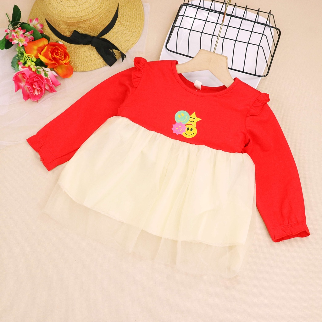 Bayi - 2 TAHUN | Dress Korea Ae Ri - Dress Baby Korean Style Overal Gaun Tutu Princess Anak Kualitas Import