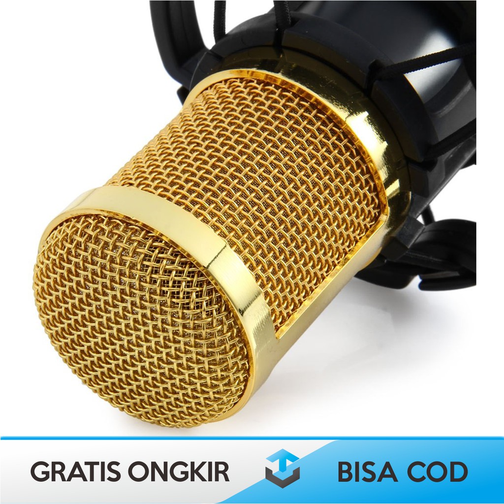 PAKET MIKROFON REKAMAN CONDENSER BM 800 UNTUK YOUTUBER - PAKET MICROPHONE BM 800 FULL SET RECODER