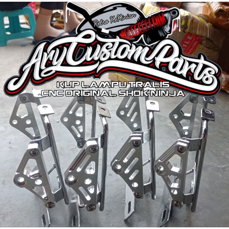 kupingan lampu pesek ninja bumbung CNC original depo l2g autopal jute dll