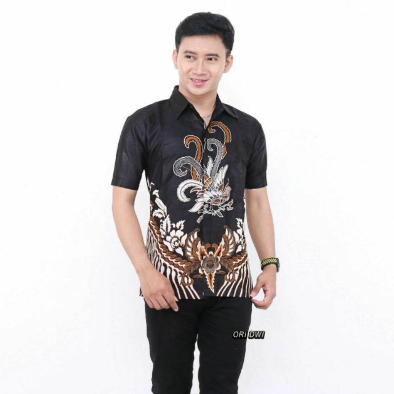 HEM BATIK LENGAN PENDEK SIZE JUMBO M,L,XL,XXL,3XL,4XL,5XL