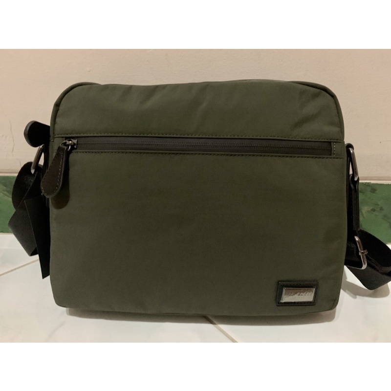 Tas Nylon Messenger Bag Ted Baker green
