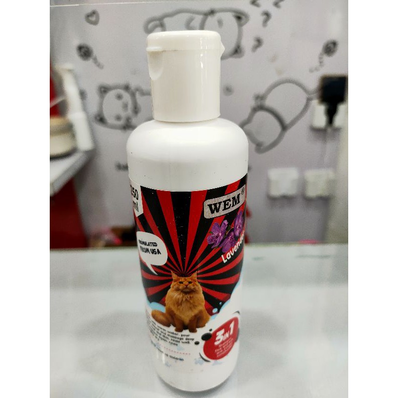 shampoo Kucing Dan Anjing Wen Cat Flea&amp;Rick 3in 1 250ml