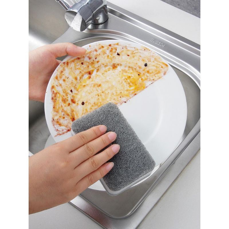 {HJ_888}SPON BUSA CUCI PIRING 2 SISI DOUBLE MAGIC DISHWASH SPONGE