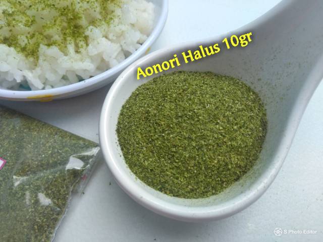 Aonori 10gr 50gr bubuk rumput laut serbuk nori powder seaweed taburan bahan takoyaki okonomiyaki bumbu tabur mentai