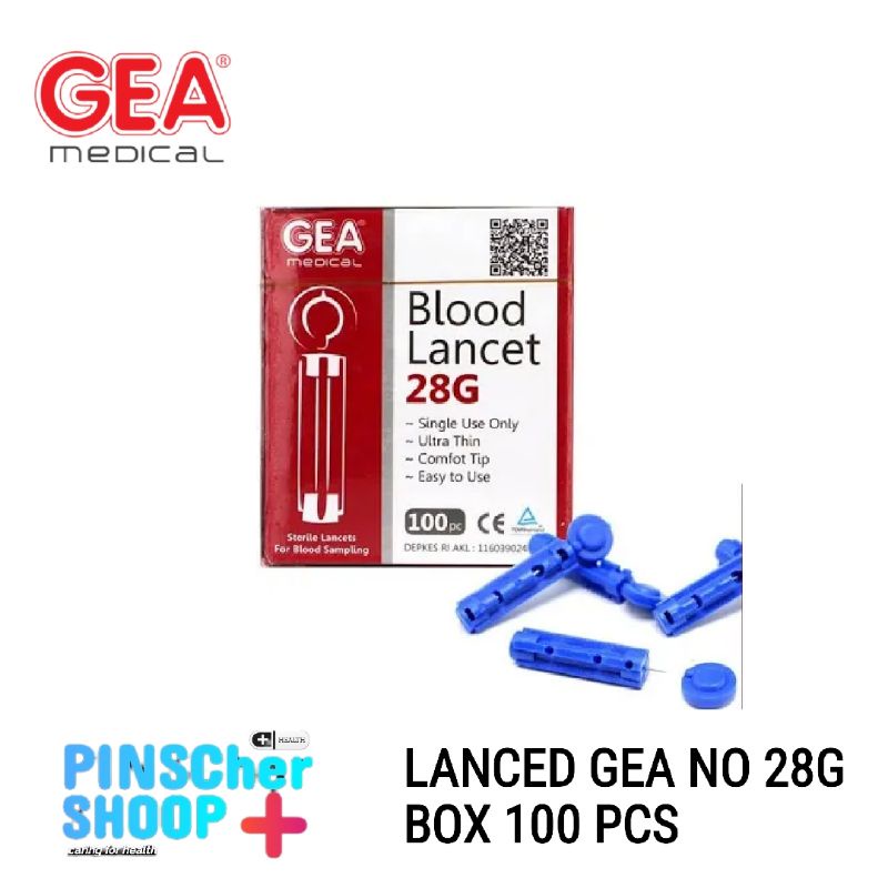 Blood Lancet 28 G Onehealth / Gea Isi 100 Pcs