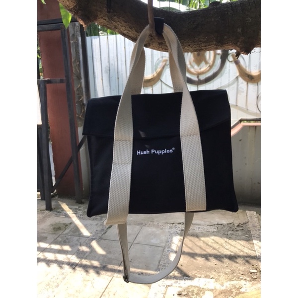 Tas hush puppies kanvas original