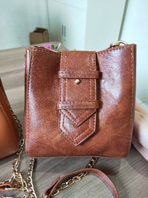 Impor wanita Messenger tas tas bahu ember grosir murah