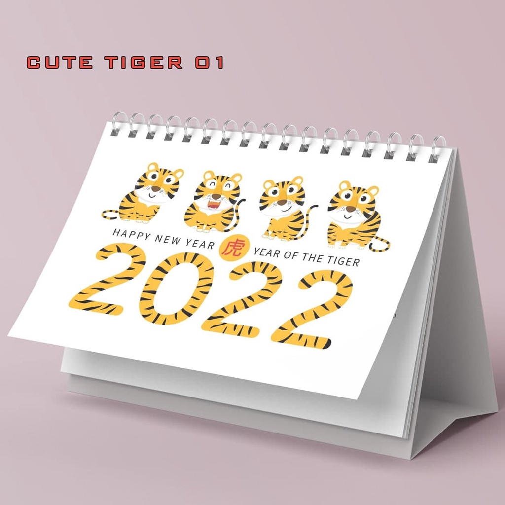 

Cetak Kalender Duduk 2022 / Kalender Custom Cute Tiger / Kalender Meja Terbaru