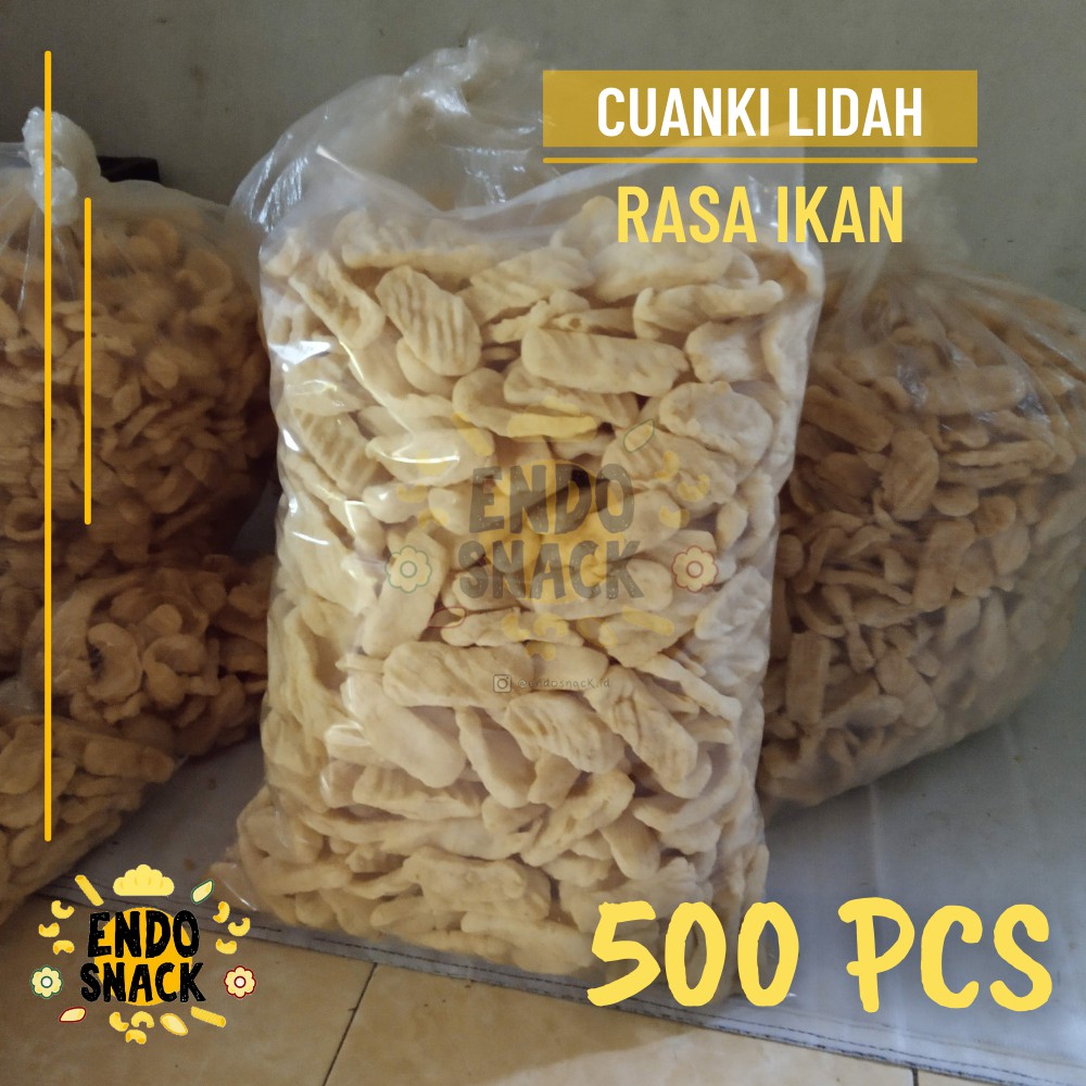 500 Pcs CUANKI LIDAH 1 Bal Cuanki Batagor Khas Garut Pelengkap Baso Aci, Seblak, Mie Instan