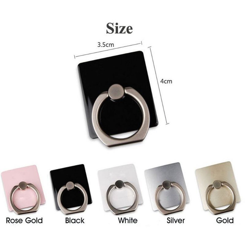 Ring Stand POLOS/IRing Ringstand/Warna Holder Cincin Hp Hook Gantungan Penyangga Handphone