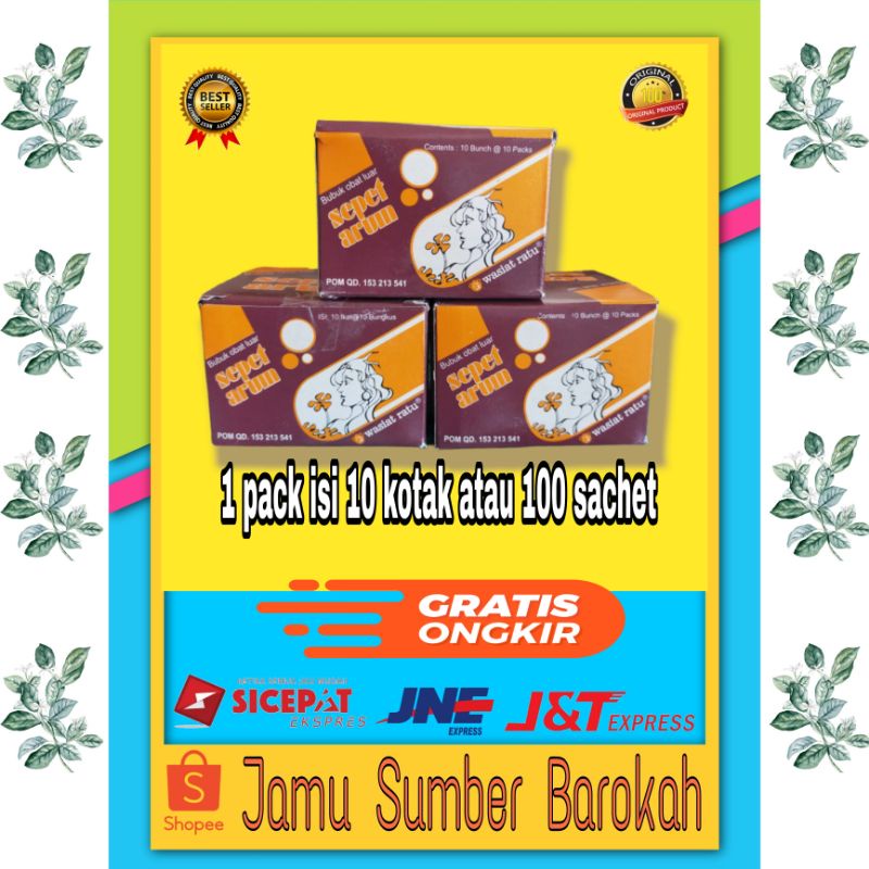 Sepet Arum 100 Sachet - Bubuk Cebok Rapet Kewanitaan Putro Kinasih Original