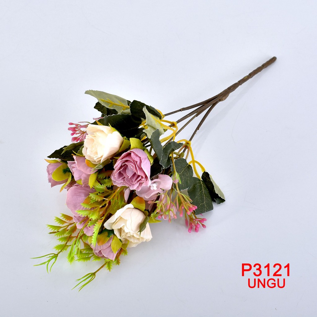 HMPU / COD 1 KG BISA 37 PCS BUNGA DEKORASI / BUNGA ARTIFISIAL(1 BUKET 5 KUNTUM BUNGA)P3121-5