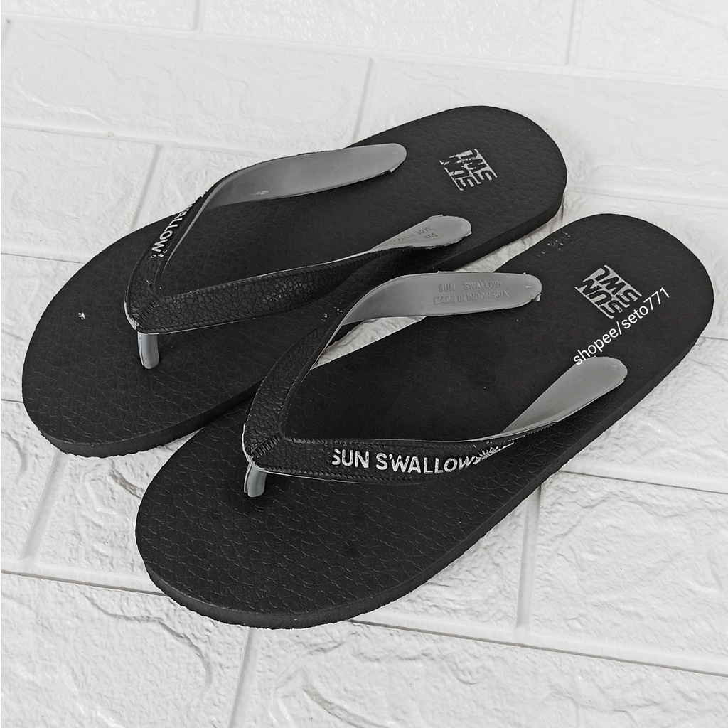 Sandal Jepit No 43 - 44 Pria 29cm Jumbo Trek Besar Sendal Japit Sun Swallow LAki-laki 11.5 Cowok Hit