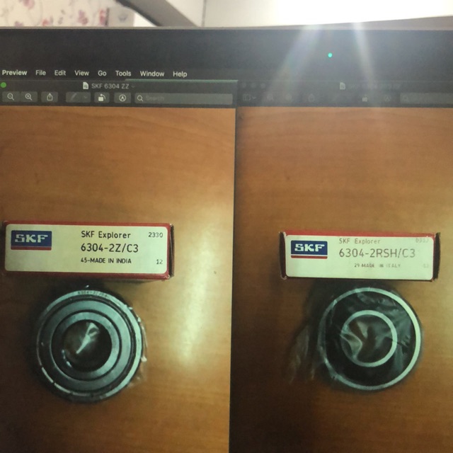 Deep Groove Ball Bearing SKF 6304 2Z C3 / ZZ C3 / 2RSH C3 / 2RS1 C3