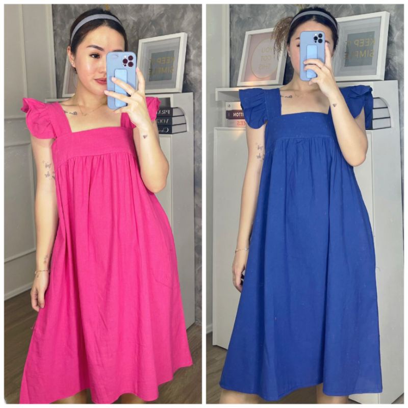 ⚡️CLEARANCE SALE ♡ PREMIUM ♡ REAL PIC ! VINNIE VINTAGE RUFFLE SLEEVE BABYDOLL DRESS