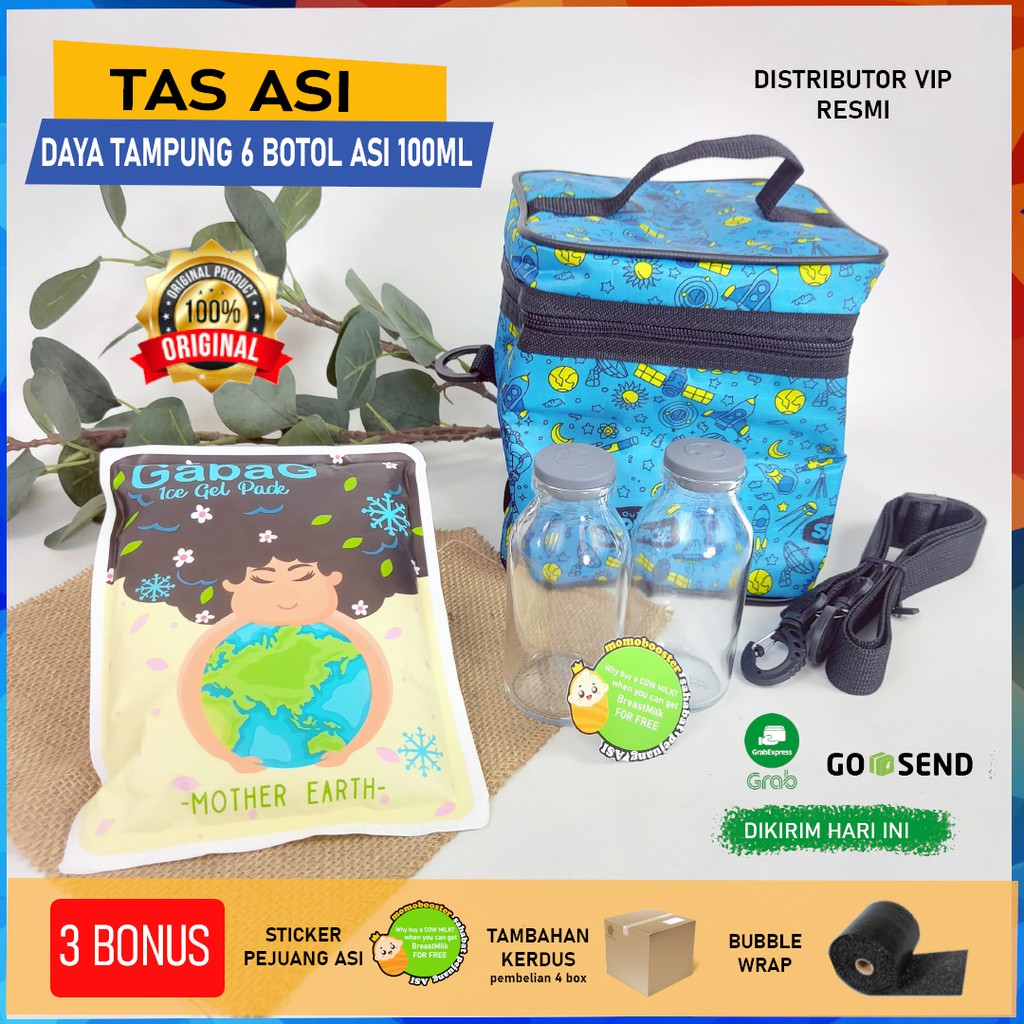 Tas Penyimpan ASI / Cooler Bag Ice Gell 500gram Botol ASI Kantong ASI