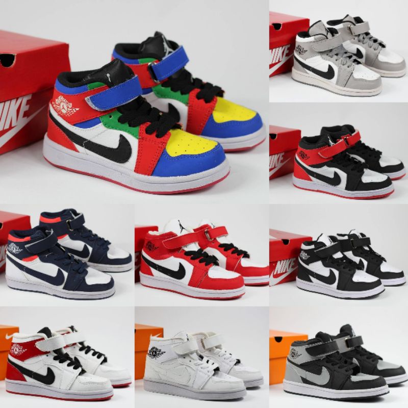 Sepatu Jordan High Anak-Anak. Ukuran 30-35. Gratis Box