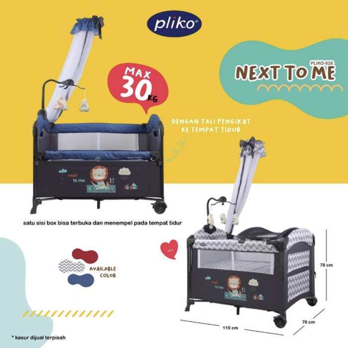 Miliki Tempat Tidur Bayi Box Pliko 828 LR - Biru terbaik