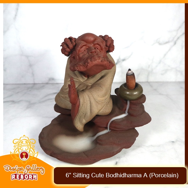 Tempat Bakar Dupa Asap Mengalir / Flow Incense Holder Bodhidharma A